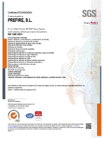 Certificado de Gestión de Calidad ISO 9001